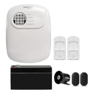 Imagem de Kit Alarme Com 2 Sensores Infravermelho Semi-aberto Pet - Intelbras