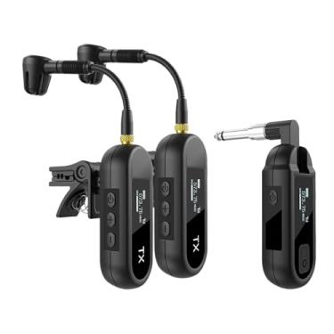 Imagem de MERIGLARE Microfone condensador clip on para saxofone e trompete, 2 canais