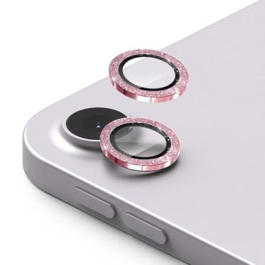 Imagem de Luchantle 2 conjuntos de protetores de lente de câmera para iPad 11 A16 / iPad Air 13 e 11 polegadas (M3 2025 e M2 2024), lentes de alta definição com decoração de glitter, rigidez 9H antiarranhões