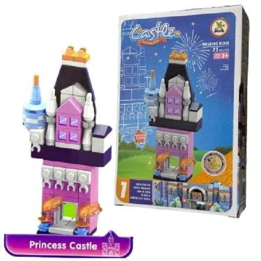 Imagem de Blocos de Montar Castelos Princesas COLECIONAVEL