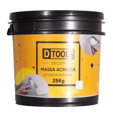 Imagem de Massa Acrílica 25kg para Nivelamento de Superfícies - Uso Interno e Ex