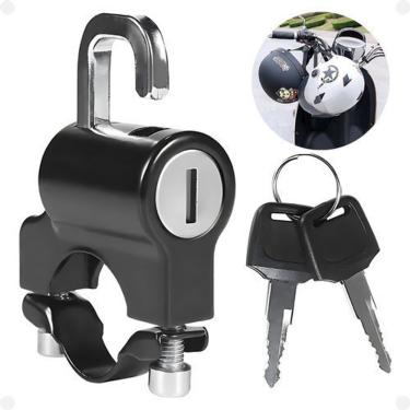 Imagem de Tranca Para Capacete Moto Fixa No Guidão