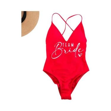 Imagem de Maiô Rosa Gold Acolchoado - Ideal para Equipe da Noiva, Praia e Piscin