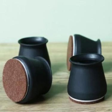 Imagem de 16 Ponteira Cadeira 20Mm A 28Mm Pé Palito Silicone Feltro