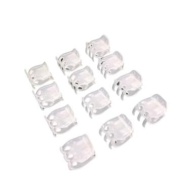 Imagem de Kit 48 Unidades Piranha/Tridente/Prendedor de cabelo tamanho P/M/G/GG(TRANSPARENTE-G,48-UNI)