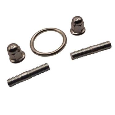 Imagem de Kit Prisioneiro Porca Anel Escape Cg Titan Fan Bros 150 160 - Motobor/