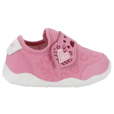 Imagem de Tênis Bibi Fisioflex Bebê Infantil, Cano Baixo, Fecho em Velcro, Leve e Macio, Menina Menino (ROSA, BR, Criança de 1 a 3 anos, Numérico, 23)