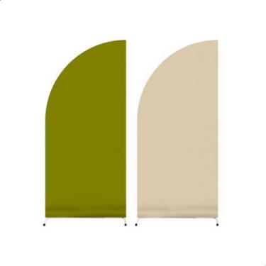 Imagem de Painel de festa decorativo meia lua liso dupla face 2mx1m - Davest, VE