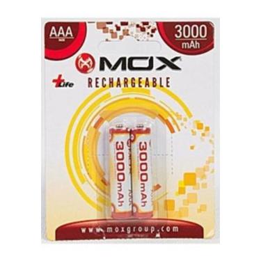 Imagem de Pilha Mox Recarregavel AAA com 2 3000MAH