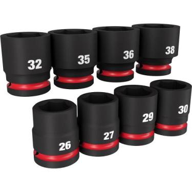 Imagem de Jogo soquete impacto encaixe 3/4" curto 08 pcs 49-66-7019 milwaukee