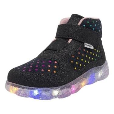 Imagem de Bota Pampili Infantil Luz LED Brilho Maciez Liz Feminina-Feminino