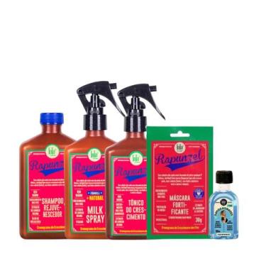 Imagem de Kit Lola Rapunzel Sh + Spray Milk + Masc Sachê + Tônico + Danos Voraze