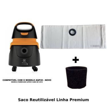 Imagem de Saco Reutilizável Para Aspirador Electrolux Acqua Power AQP20 + Filtro
