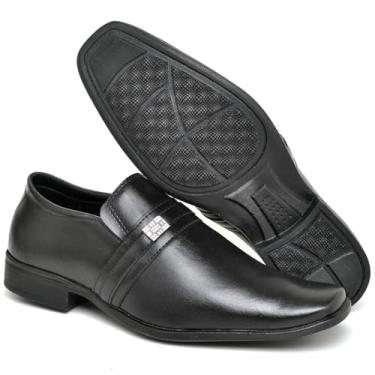 Imagem de Sapato Social Masculino Formal Preto Luxo com Fivela do 37 ao 44, PRETO, Ref 805, Polo Blu ORIGINAL (BR, Adulto, Numérico, 44)