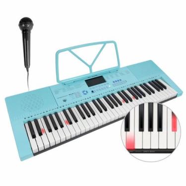 Imagem de Teclado Musical 61 Teclas Iluminadas 300 Ritmos para Aprendizagem MXT 
