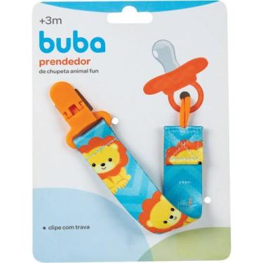 Imagem de Prendedor de Chupeta Buba Animal Fun Leão