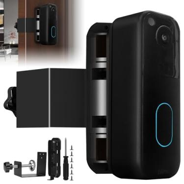 Imagem de Suporte de campainha Blink ajustável (45 a 135 graus), sem furadeira, suporte de montagem para campainha de vídeo Blink 2025 (2ª geração), suporte de campainha antifurto para segurança de apartamentos