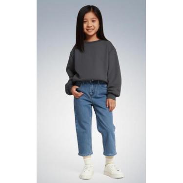 Imagem de Blusa de Frio Moletom Infantil Juvenil Inverno Flanelada com Punho Bas