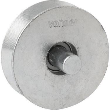 Imagem de Roldana Para Portão 2.1/2 Tipo V Aço Zincado R.Pino Vonder