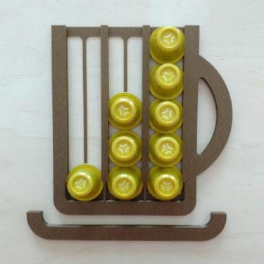 Imagem de Porta Cápsulas Nespresso - 15 Cápsulas - Toque 3D, Bronze