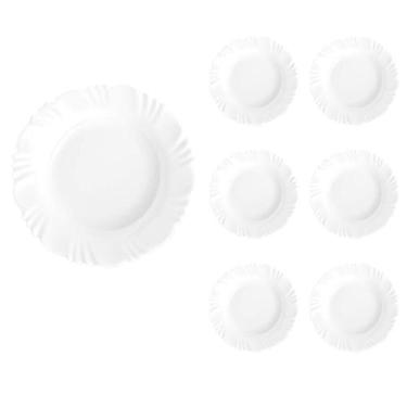 Imagem de Prato Vidro Branco Pétala Refeição 23,5Cm Nadir C/6 Un - NADIR FIGUERE