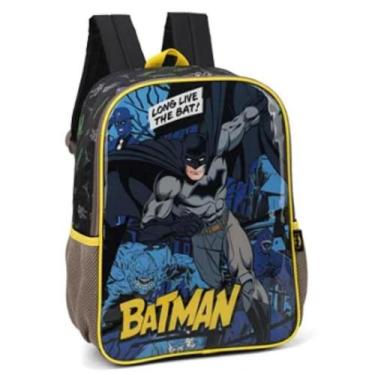 Imagem de Mochila Grande Costas Escolar Infantil Batman Preto - Luxcel