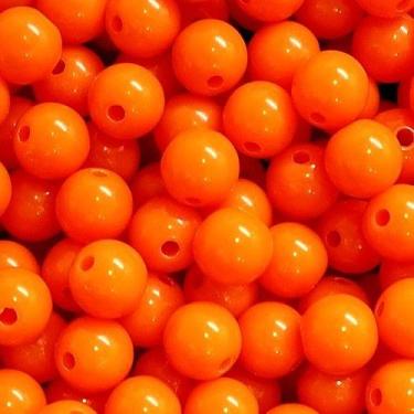 Imagem de BOLINHA DE RESINA Nº 08 (20 G) - LADEIRA BIJUTERIAS, LARANJA ESCURO