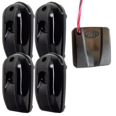 Imagem de 4 Sensor Barreira Portão Eletrônico Rossi 30m Sia30 + Tx Car