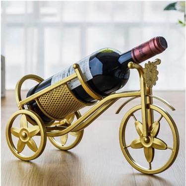 Imagem de Rack de armazenamento de vinho moderno leve luxo minimalista armário de vinho decoração rack de vinho ferro forjado prateleira decoração casa sala de estar suporte de copo de vinho rack garrafa de