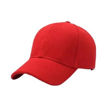 Imagem de Boné Snapback Ajustável Unissex - Estilo Hip Hop Streetwear, Vermelho