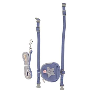 Imagem de GLOGLOW Arnês de colete para gato, arnês à prova de escape, botões de 360 graus, pentagrama de poliéster, estrela-do-mar, confortável com bolsa para ambientes externos G (adequado para 3,5 a 7,5 kg / 7,7 a 16,2 kg)