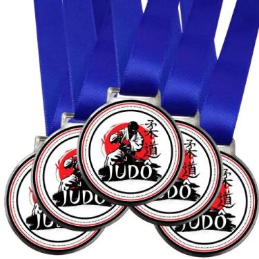 Imagem de Kit 5 Medalhas Para Competição De Judô para Premiação de Campeão 35mm 