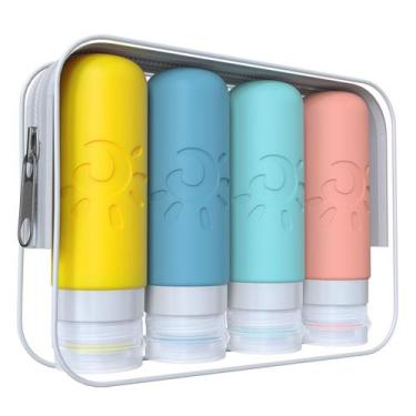 Imagem de Garrafas de viagem Zafit 90ml para produtos de higiene pessoal aprovad