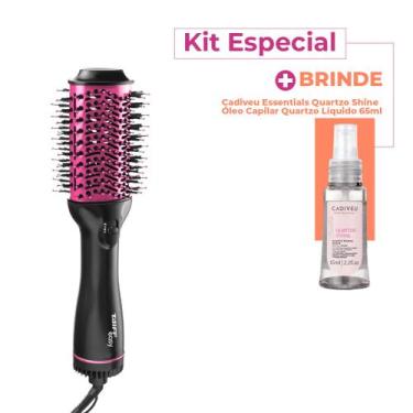 Imagem de Kit Taiff Easy 1200W 127V Rosa Escova Secadora Cadiveu Essentials Quar