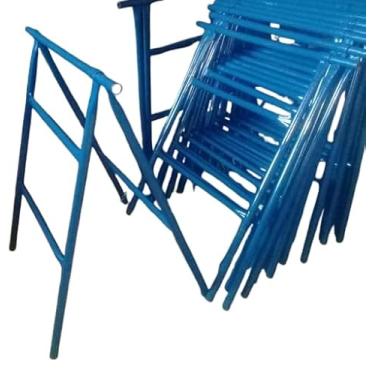 Imagem de kit c/ 2 Cavaletes de Ferro Dobrável 60x80cm Compacto e Durável