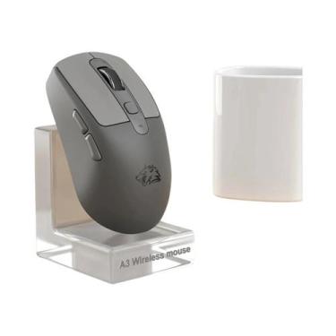 Imagem de Mouse Bluetooth A3 Sem Fio Silencioso 4000DPI Ergonômico Com Carregame