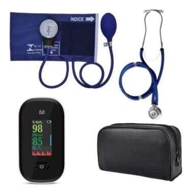 Imagem de Kit Acadêmico Para Enfermagem Premium Com Oxímetro E Estojo… (AZUL)