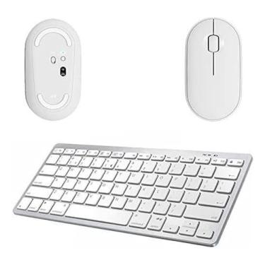 Imagem de BDNET, Mouse E Teclado Bluetooth P/iPad Pro 12,9 2020/2021 Branc