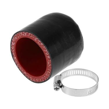 Imagem de ACROPIX Tampa de extremidade de mangueira de borracha de silicone de 30 mm ID 4 camadas de poliéster para válvula de desvio de líquido de arrefecimento turbo a vácuo 30 mm preto por fora e vermelho