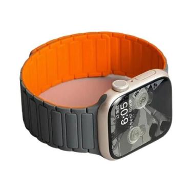 Imagem de Pulseira Esportiva Magnética De Silicone De 49mm 45mm 46mm 42mm 38mm 4