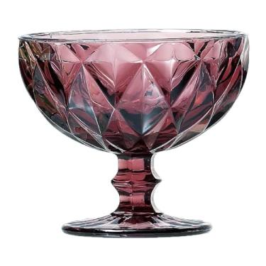 Imagem de Taça de Sobremesa Diamond Vidro 310ml 1 peça Lilás