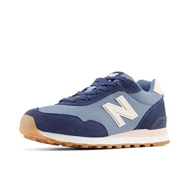 Imagem de New Balance Tênis feminino 515 V3, Mercury Blue/Nb azul marinho/rosa quartzo, 10