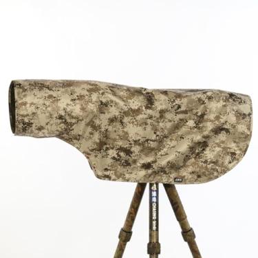 Imagem de CHASING BIRDS Capa de chuva camuflada à prova d'água opaca anti-UV para câmera e lente compatível com Canon, Sony, Nikon, Sigma, Tamron, Fujifilm Olympus 300/400/500/600/800 mm (Camuflagem de