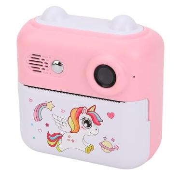 Imagem de Luqeeg Mini Câmera Instantânea, Lente Dupla 24 MP Vídeo 1080P Tela de 2.4 Polegadas Jogos Divertidos Reprodução de Música Câmera de Impressão Térmica Recarregável Por USB