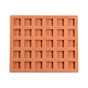 Imagem de Nishiyuenyi Mesa de areia para artesanato de silicone, modelo de tijolo pequeno, construção em escala, modelo de concreto, fácil de desmoldar, ferramenta de, 30 Tijolos Quadrados