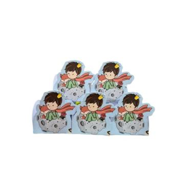 Imagem de Forminhas para Doces Tema Pequeno Principe Moreno — Decoração de Festa Infantil, Lembrancinha, Mesa de Doces Personalizada — Kit com 50 unidades