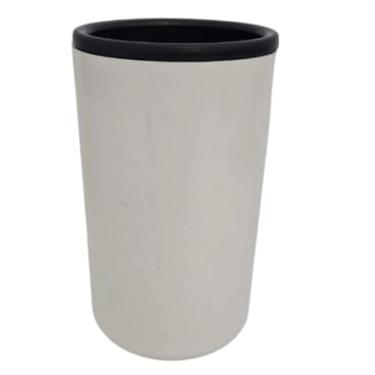 Imagem de Porta Latão Térmico 473ml – Kit 12 Unidades Personalizado com seu Logo/Arte | Porta Latão Cerveja Gelada | Personalização em Adesivo (Branco)