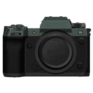 Imagem de XH2 X-H2 XH2S Adesivo protetor do corpo da câmera película decalque para FujiFilm X-H2 XH2S filme de vinil sem espelho (verde turquesa + preto fosco)