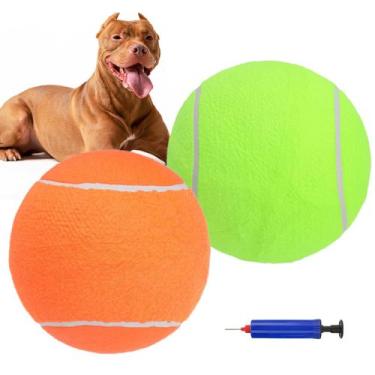 Imagem de Bola de tênis gigante SCENEREAL, brinquedo para cães, 9,5 polegadas, p