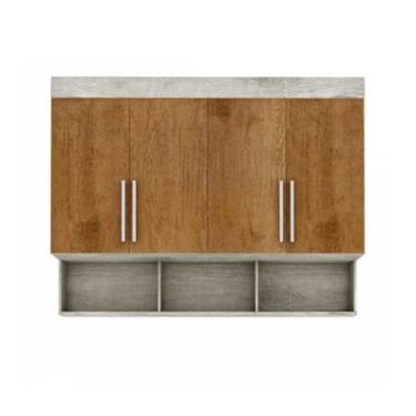 Imagem de Modulo Ja Georgia Armário Aereo 1,67m Avelã,Jequitibá